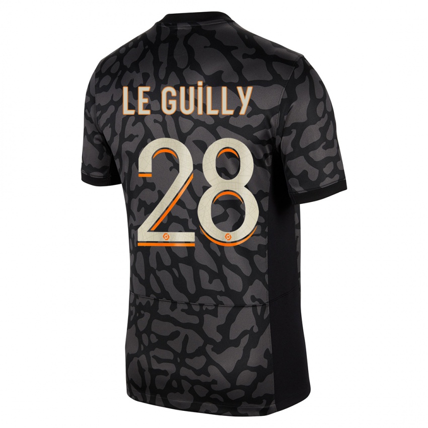 Herren Jade Le Guilly #28 Schwarz Ausweichtrikot Trikot 2023/24 T-Shirt Österreich