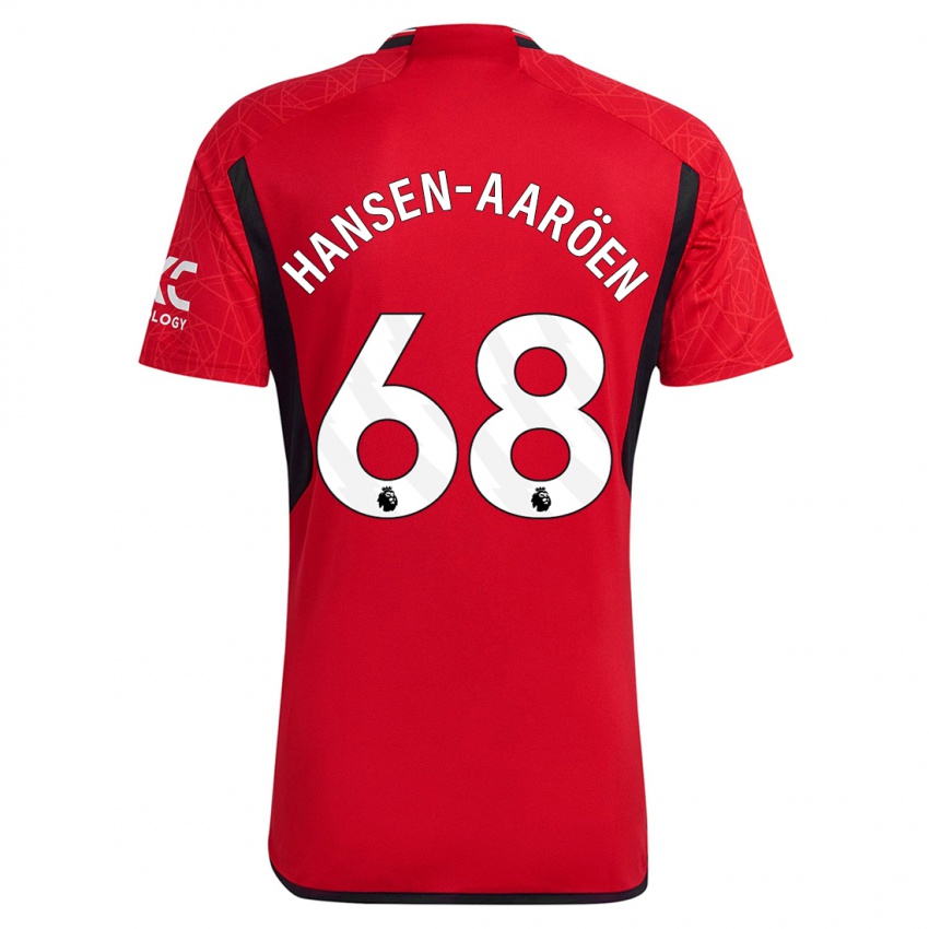 Damen Isak Hansen-Aaröen #68 Rot Heimtrikot Trikot 2023/24 T-Shirt Österreich