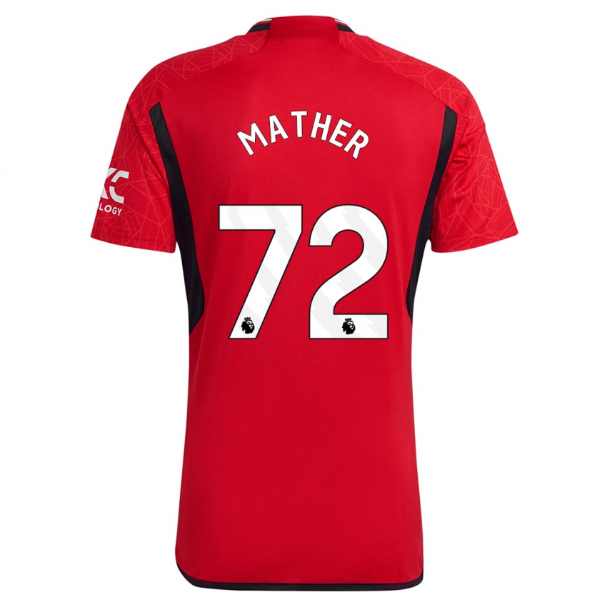 Damen Sam Mather #72 Rot Heimtrikot Trikot 2023/24 T-Shirt Österreich