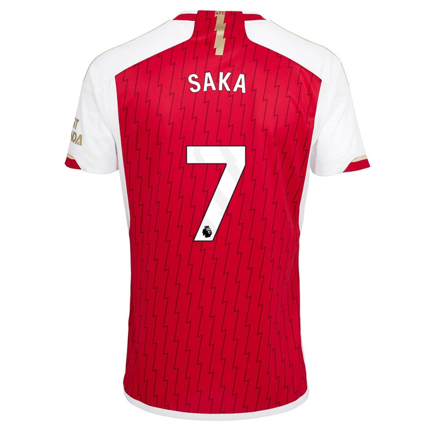 Damen Bukayo Saka #7 Rot Heimtrikot Trikot 2023/24 T-Shirt Österreich