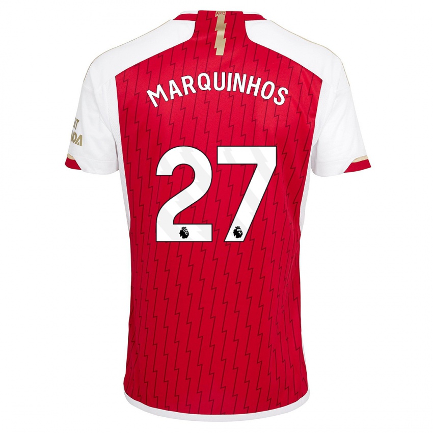 Damen Marquinhos #27 Rot Heimtrikot Trikot 2023/24 T-Shirt Österreich