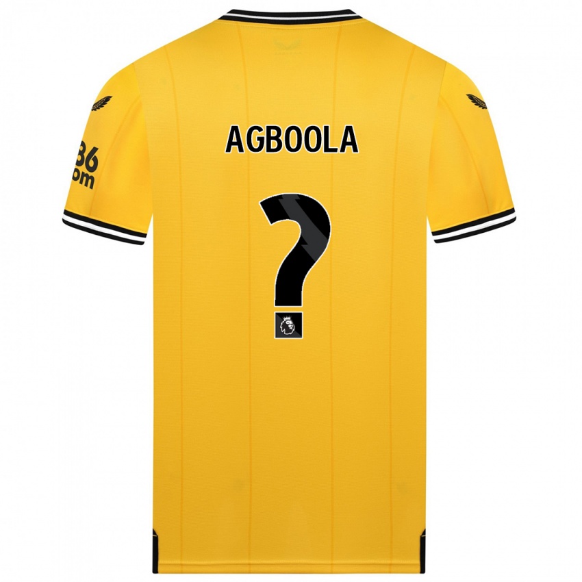 Damen Michael Agboola #0 Gelb Heimtrikot Trikot 2023/24 T-Shirt Österreich