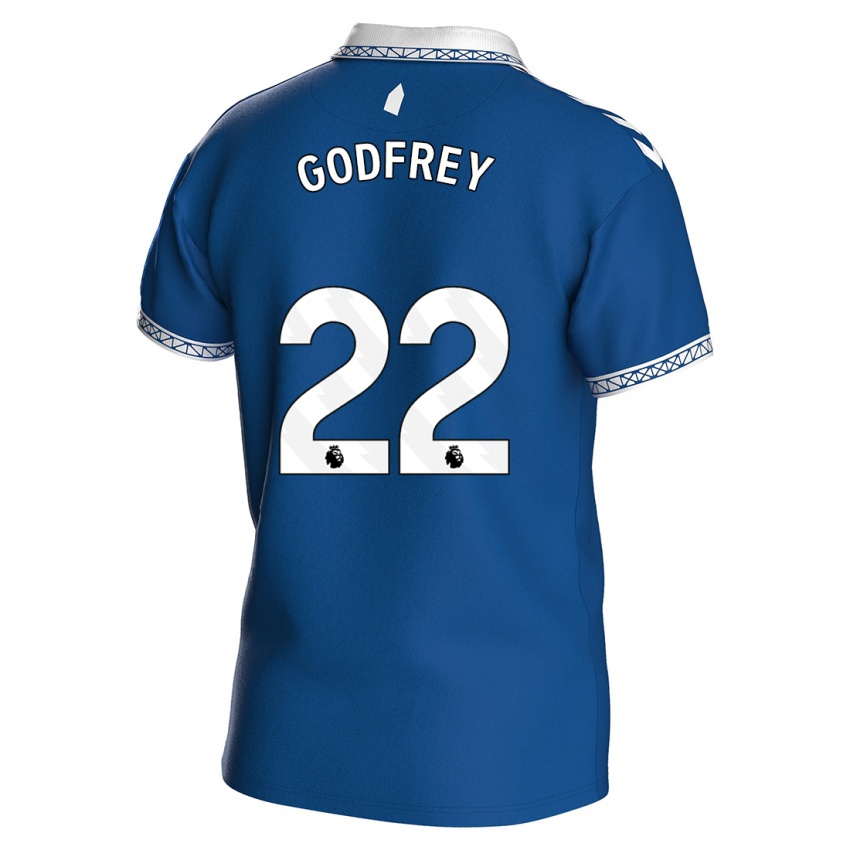 Damen Ben Godfrey #22 Königsblau Heimtrikot Trikot 2023/24 T-Shirt Österreich