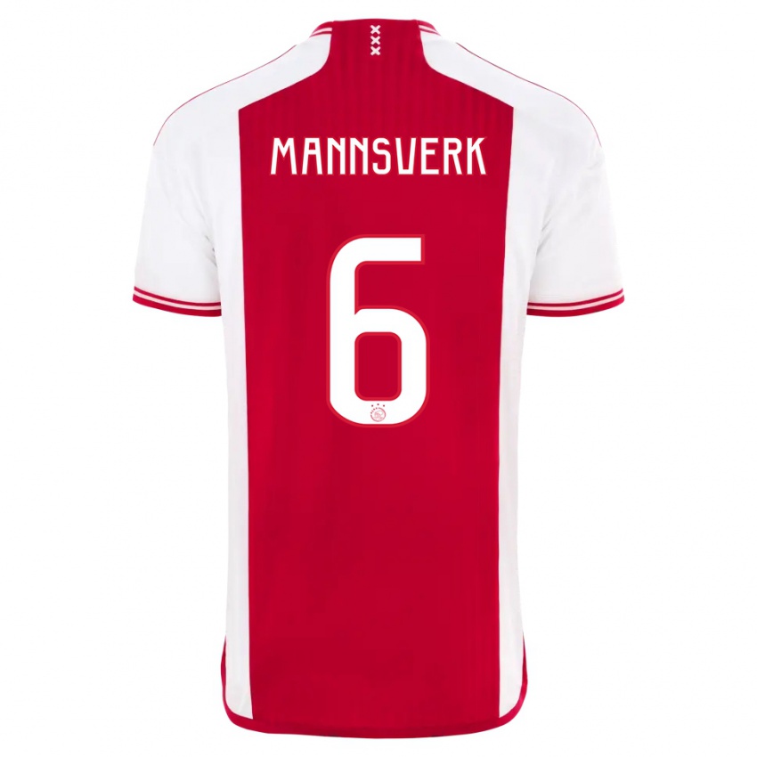 Damen Sivert Mannsverk #6 Rot-Weiss Heimtrikot Trikot 2023/24 T-Shirt Österreich