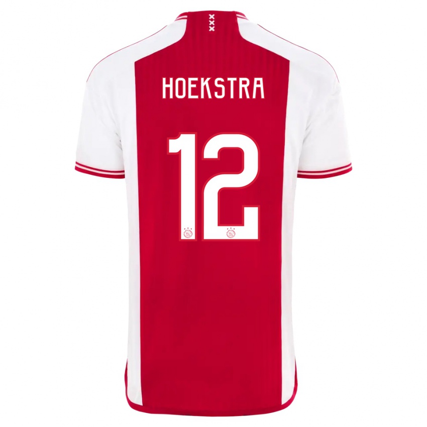 Damen Isabelle Hoekstra #12 Rot-Weiss Heimtrikot Trikot 2023/24 T-Shirt Österreich