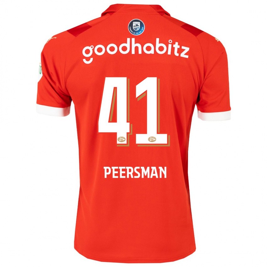 Damen Kjell Peersman #41 Rot Heimtrikot Trikot 2023/24 T-Shirt Österreich