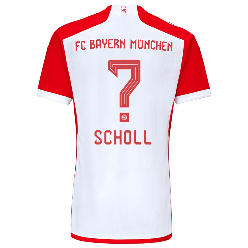 Damen Paul Scholl #0 Rot-Weiss Heimtrikot Trikot 2023/24 T-Shirt Österreich