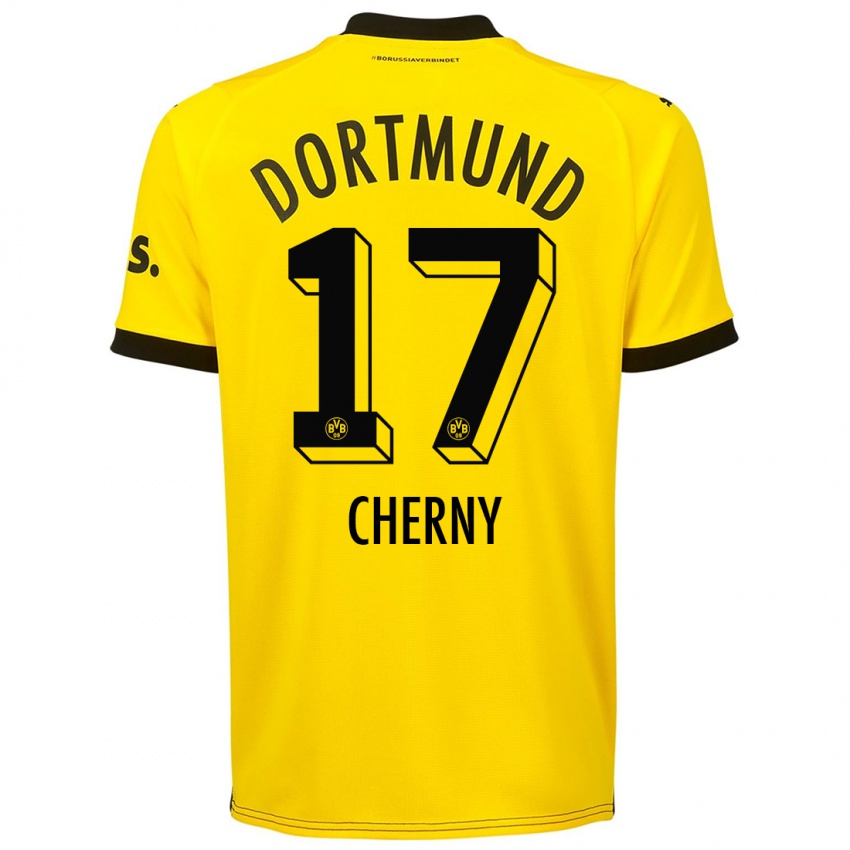 Damen Nick Cherny #17 Gelb Heimtrikot Trikot 2023/24 T-Shirt Österreich