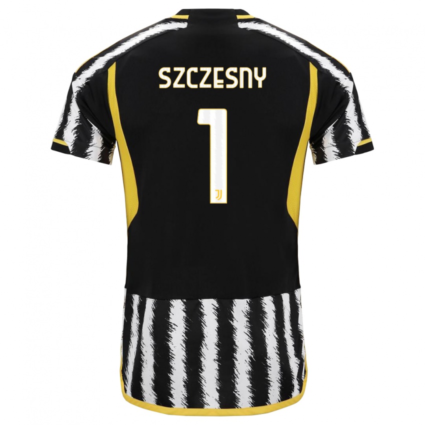 Damen Wojciech Szczesny #1 Schwarz-Weiss Heimtrikot Trikot 2023/24 T-Shirt Österreich