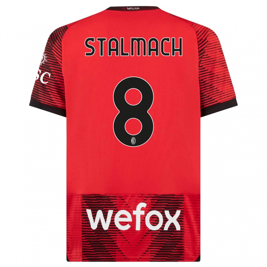 Damen Dariusz Stalmach #8 Rot Schwarz Heimtrikot Trikot 2023/24 T-Shirt Österreich