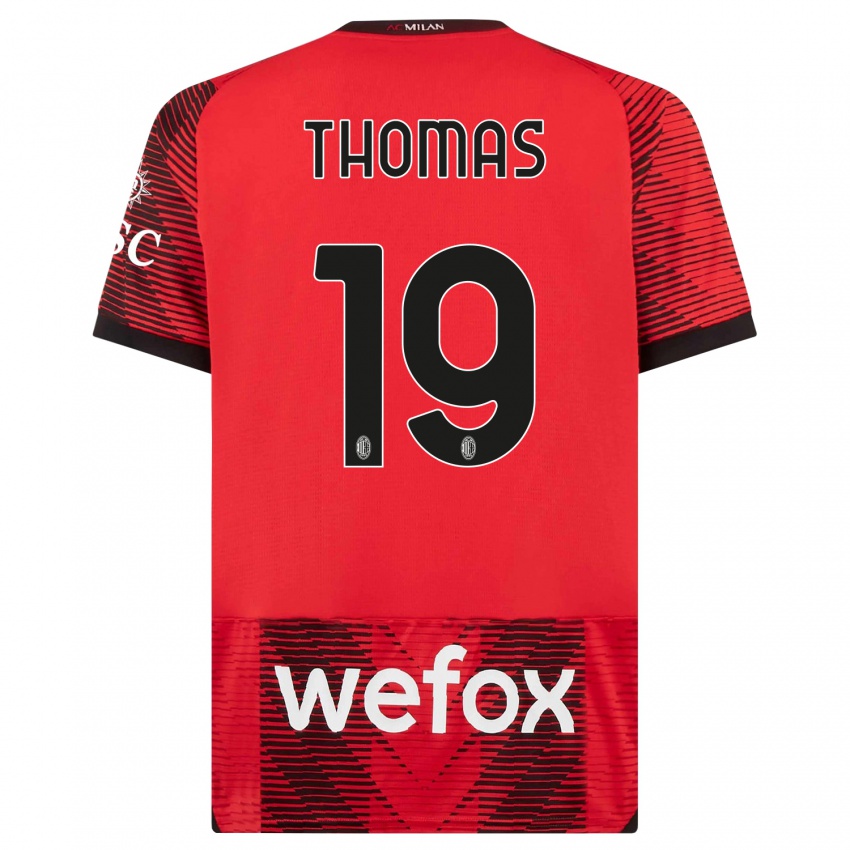 Damen Lindsey Thomas #19 Rot Schwarz Heimtrikot Trikot 2023/24 T-Shirt Österreich