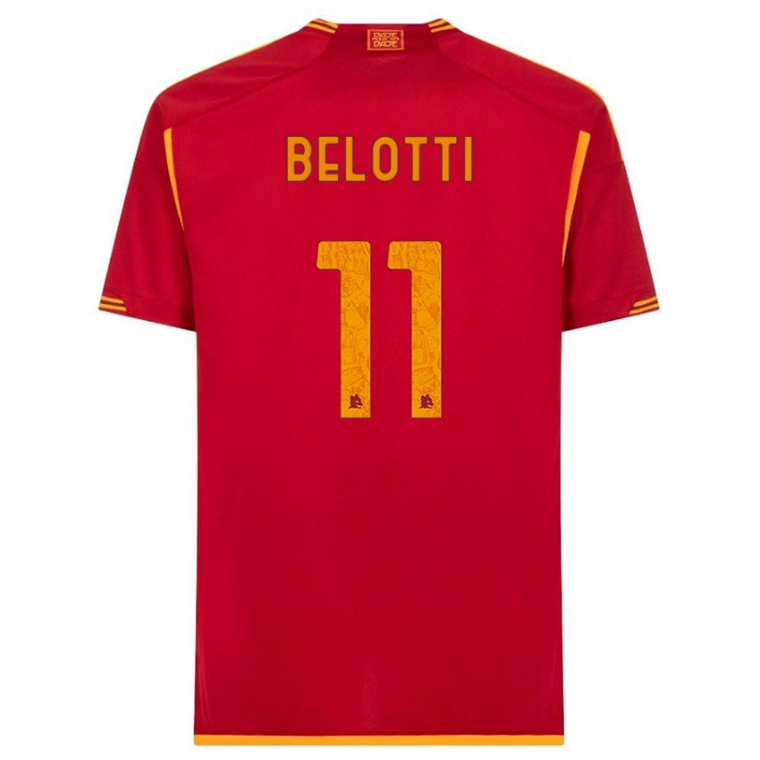 Damen Andrea Belotti #11 Rot Heimtrikot Trikot 2023/24 T-Shirt Österreich