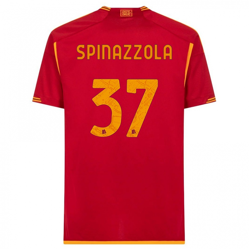 Damen Leonardo Spinazzola #37 Rot Heimtrikot Trikot 2023/24 T-Shirt Österreich