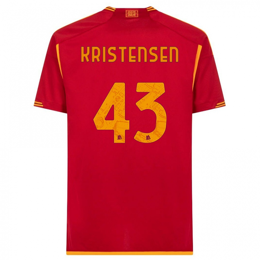 Damen Rasmus Kristensen #43 Rot Heimtrikot Trikot 2023/24 T-Shirt Österreich