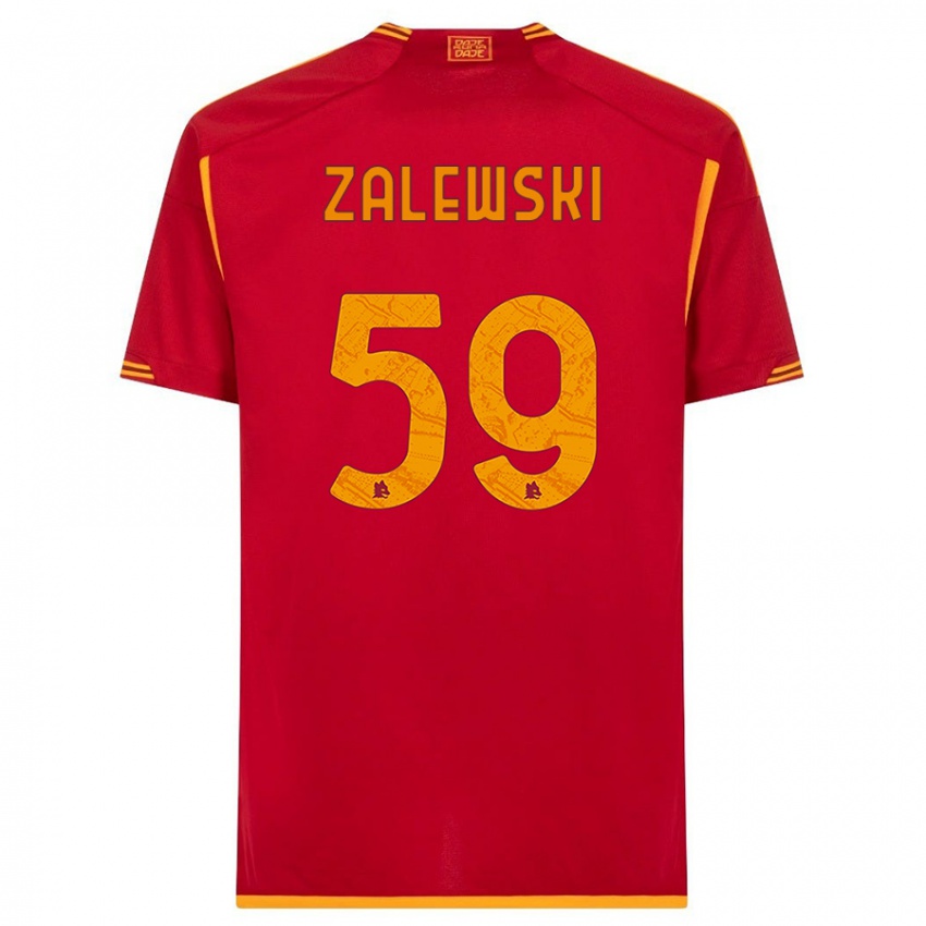 Damen Nicola Zalewski #59 Rot Heimtrikot Trikot 2023/24 T-Shirt Österreich