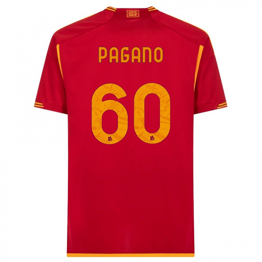 Damen Riccardo Pagano #60 Rot Heimtrikot Trikot 2023/24 T-Shirt Österreich