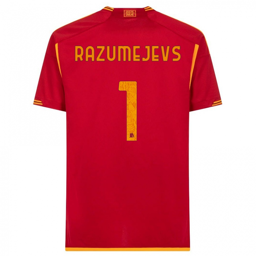 Damen Vladislavs Razumejevs #1 Rot Heimtrikot Trikot 2023/24 T-Shirt Österreich