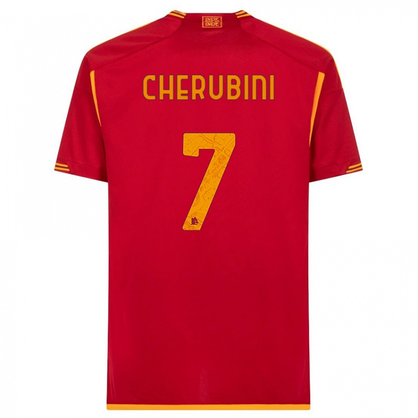 Damen Luigi Cherubini #7 Rot Heimtrikot Trikot 2023/24 T-Shirt Österreich