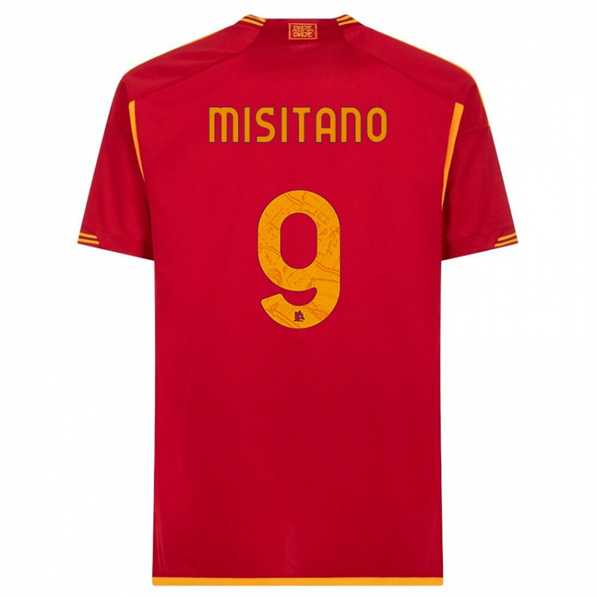 Damen Giulio Misitano #9 Rot Heimtrikot Trikot 2023/24 T-Shirt Österreich