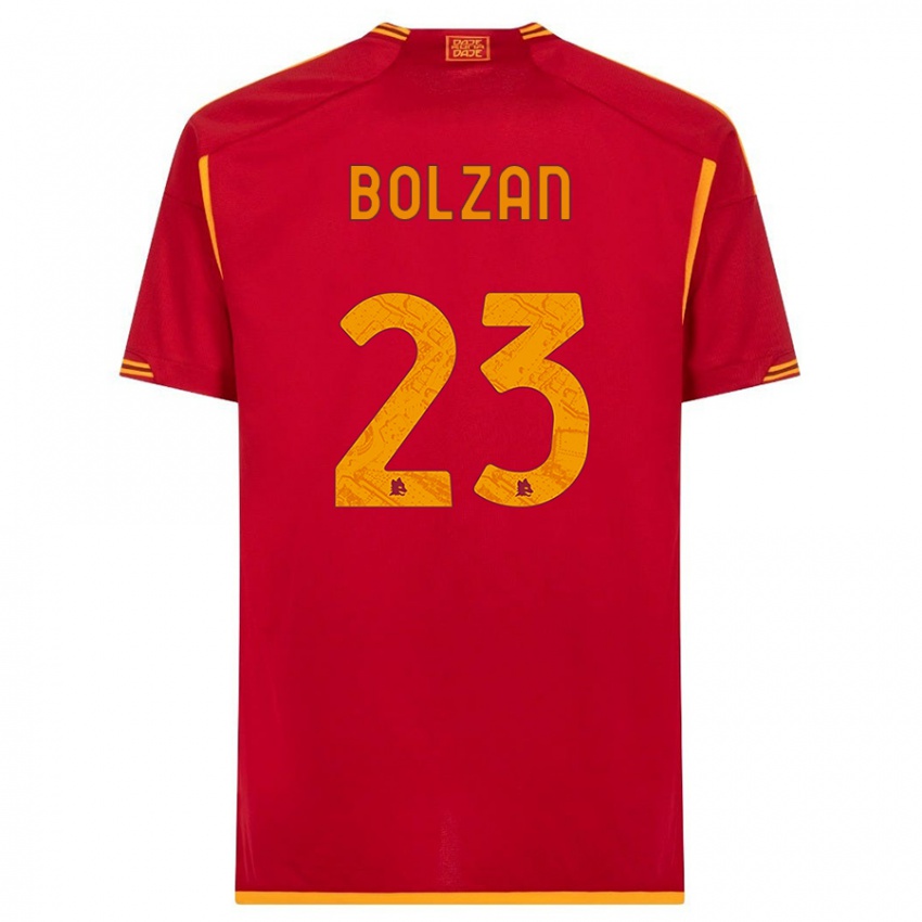 Damen Alessandro Bolzan #23 Rot Heimtrikot Trikot 2023/24 T-Shirt Österreich