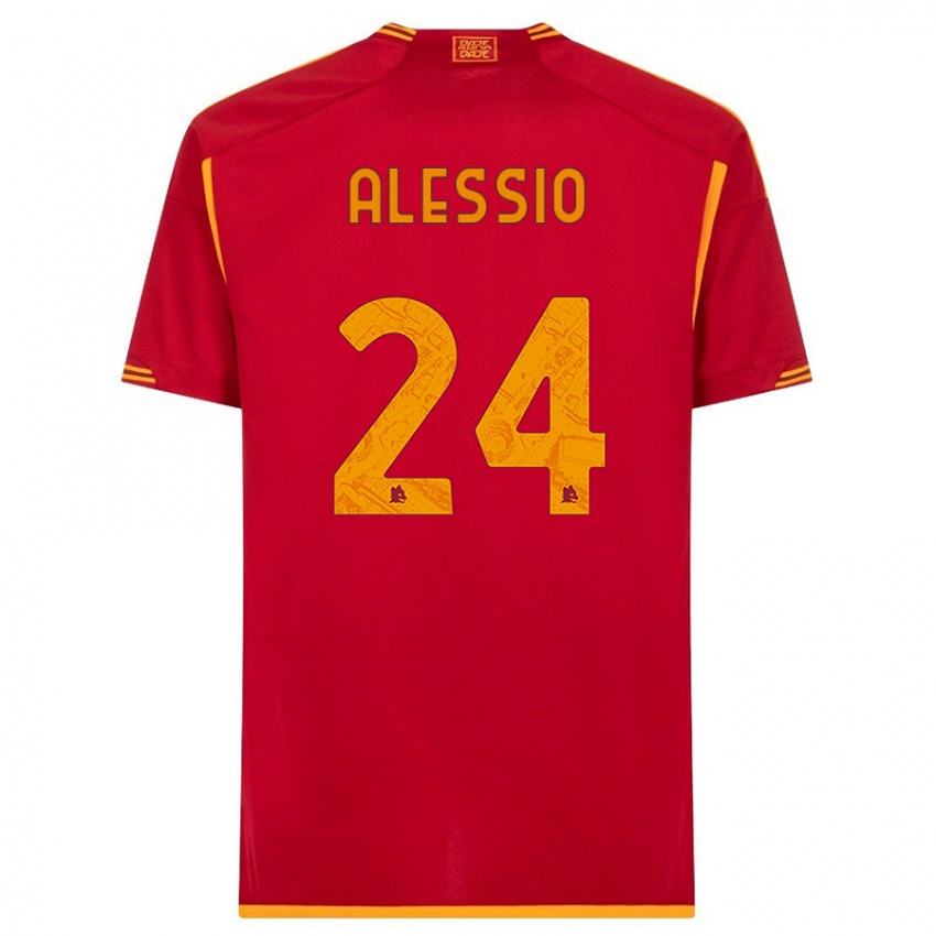 Damen Filippo Alessio #24 Rot Heimtrikot Trikot 2023/24 T-Shirt Österreich