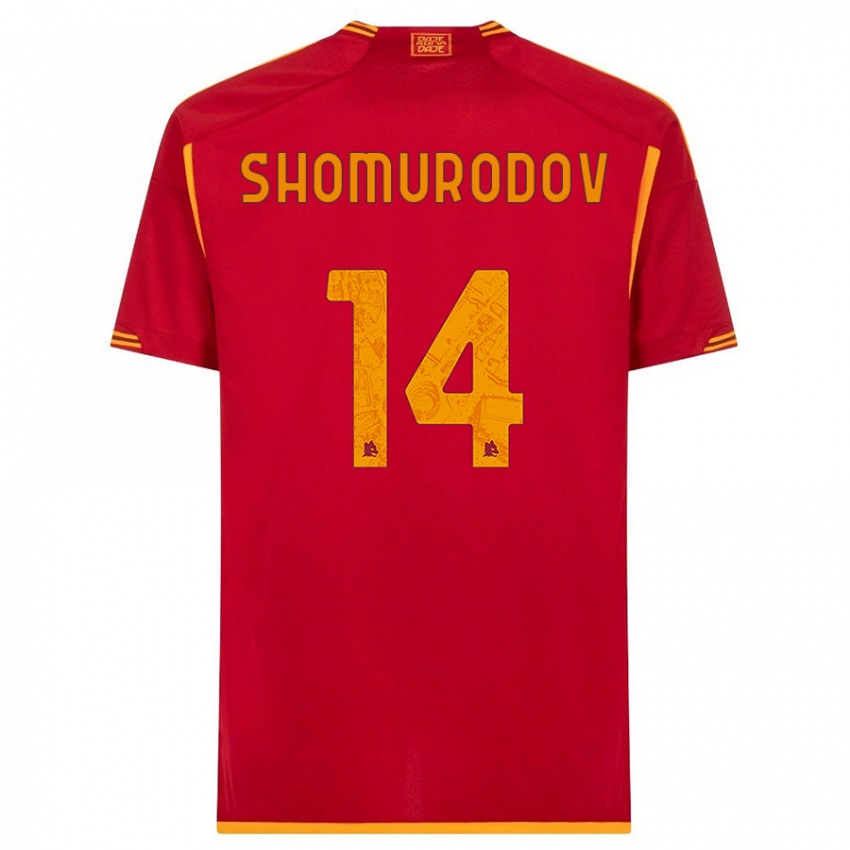 Damen Eldor Shomurodov #14 Rot Heimtrikot Trikot 2023/24 T-Shirt Österreich