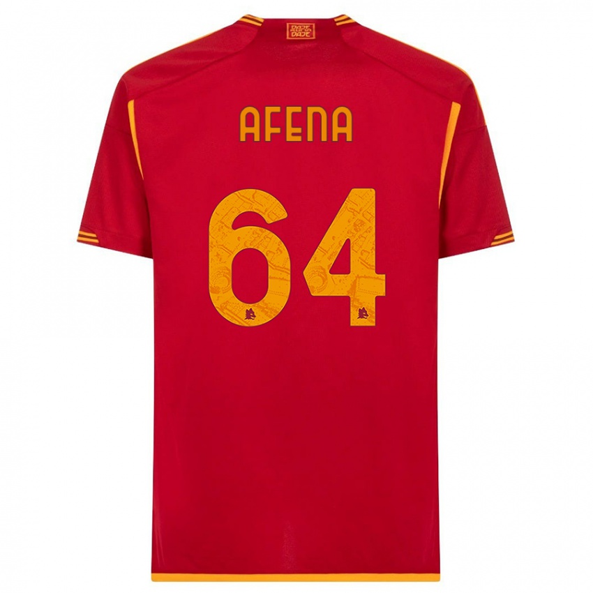 Damen Felix Afena-Gyan #64 Rot Heimtrikot Trikot 2023/24 T-Shirt Österreich