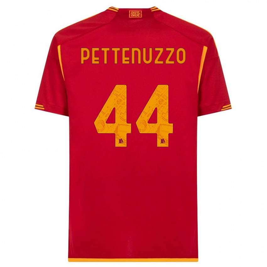 Damen Tecla Pettenuzzo #44 Rot Heimtrikot Trikot 2023/24 T-Shirt Österreich