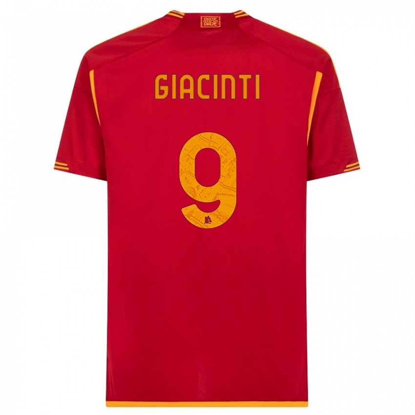 Damen Valentina Giacinti #9 Rot Heimtrikot Trikot 2023/24 T-Shirt Österreich