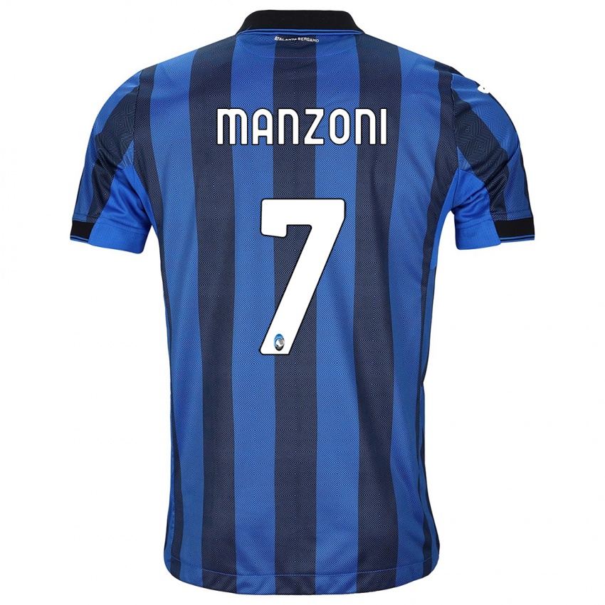 Damen Alberto Manzoni #7 Schwarz Blau Heimtrikot Trikot 2023/24 T-Shirt Österreich