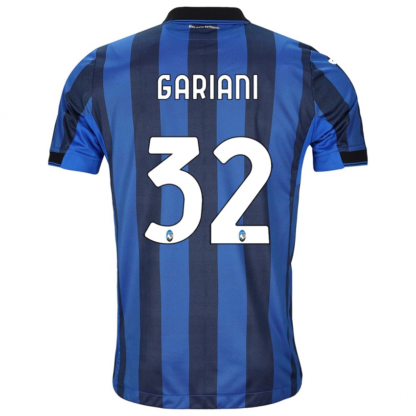 Damen Niccolò Gariani #32 Schwarz Blau Heimtrikot Trikot 2023/24 T-Shirt Österreich