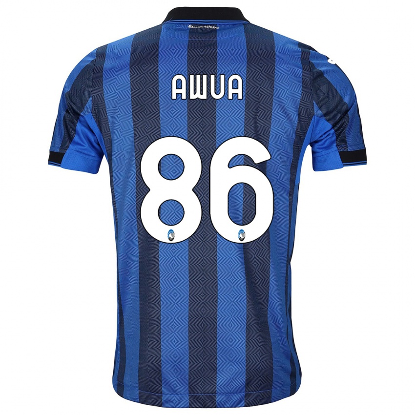 Damen Theophilus Awua #86 Schwarz Blau Heimtrikot Trikot 2023/24 T-Shirt Österreich