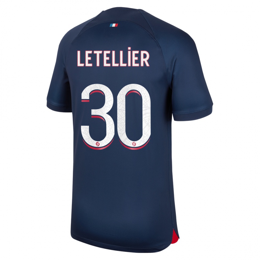 Damen Alexandre Letellier #30 Blau Rot Heimtrikot Trikot 2023/24 T-Shirt Österreich
