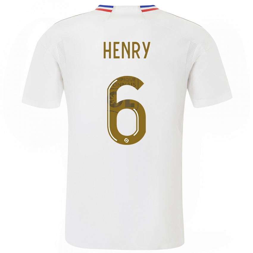 Damen Amandine Henry #6 Weiß Heimtrikot Trikot 2023/24 T-Shirt Österreich