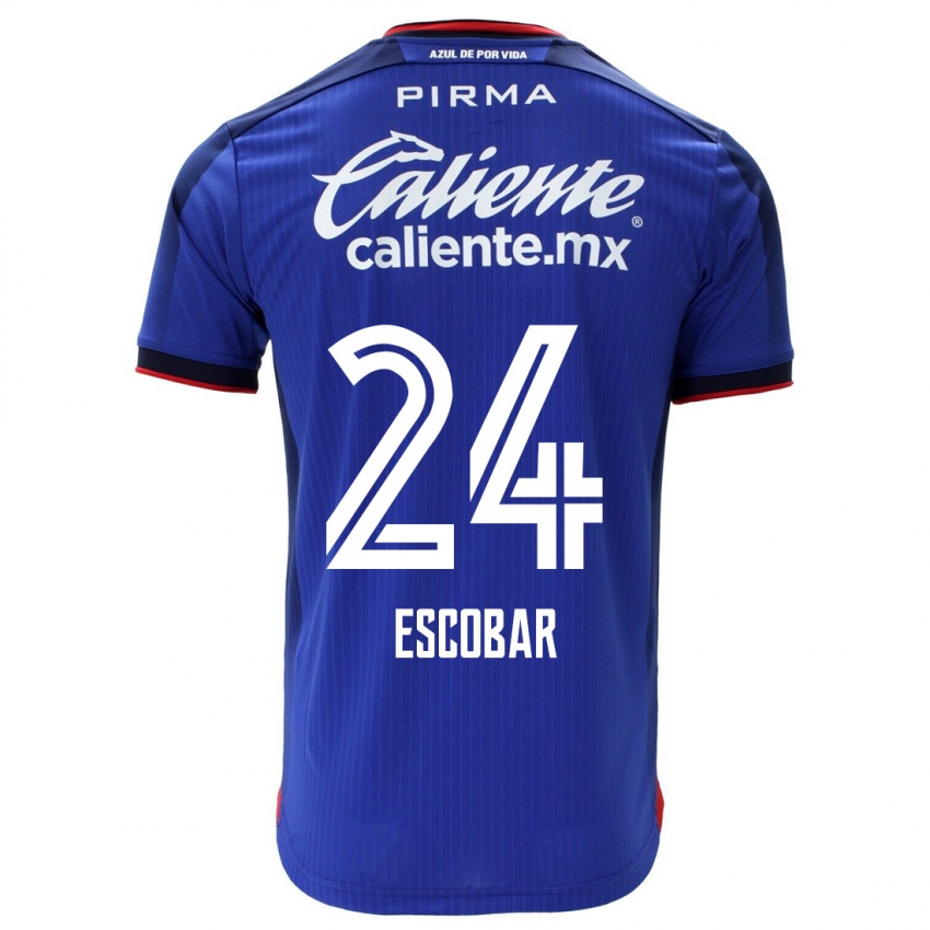 Damen Juan Escobar #24 Blau Heimtrikot Trikot 2023/24 T-Shirt Österreich