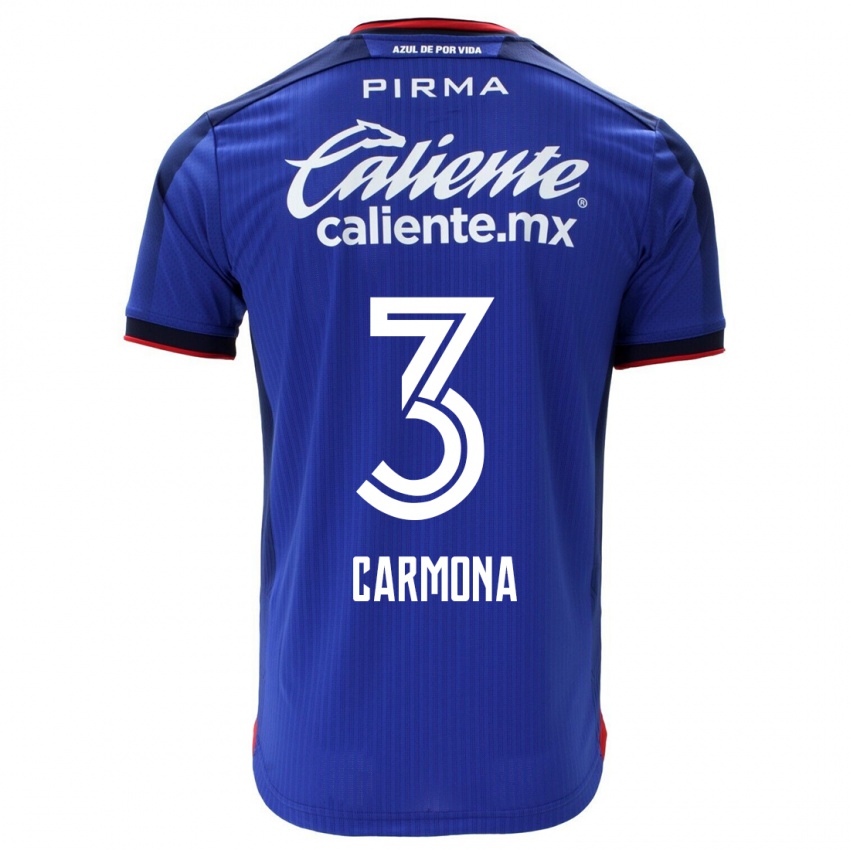 Damen Edith Carmona #3 Blau Heimtrikot Trikot 2023/24 T-Shirt Österreich