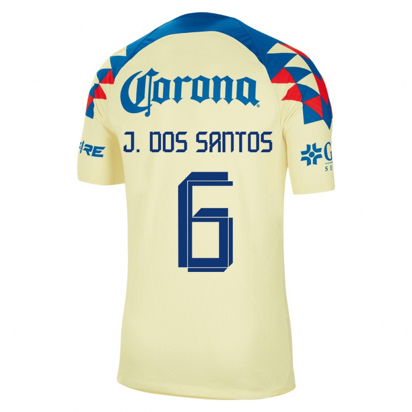 Damen Jonathan Dos Santos #6 Gelb Heimtrikot Trikot 2023/24 T-Shirt Österreich