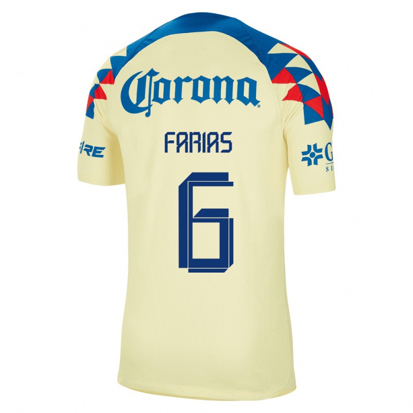 Damen Janelly Farias #6 Gelb Heimtrikot Trikot 2023/24 T-Shirt Österreich