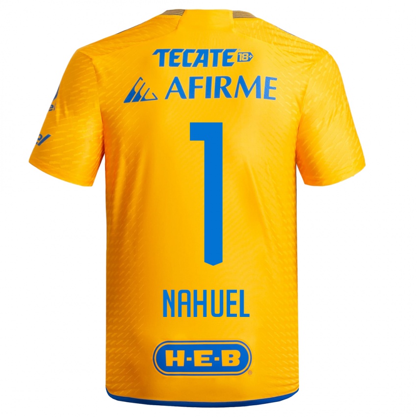 Damen Nahuel Guzman #1 Gelb Heimtrikot Trikot 2023/24 T-Shirt Österreich