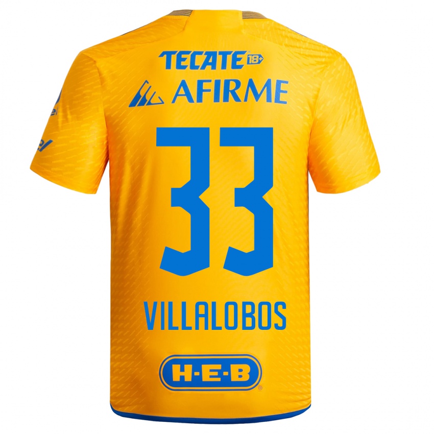 Damen Vania Villalobos #33 Gelb Heimtrikot Trikot 2023/24 T-Shirt Österreich