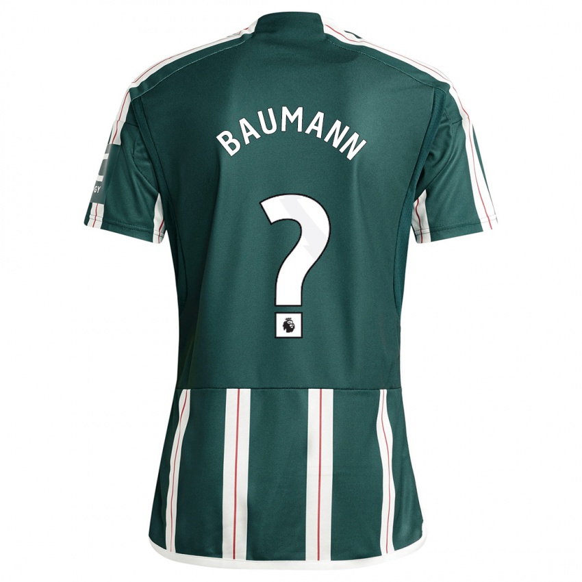 Damen Zach Baumann #0 Dunkelgrün Auswärtstrikot Trikot 2023/24 T-Shirt Österreich