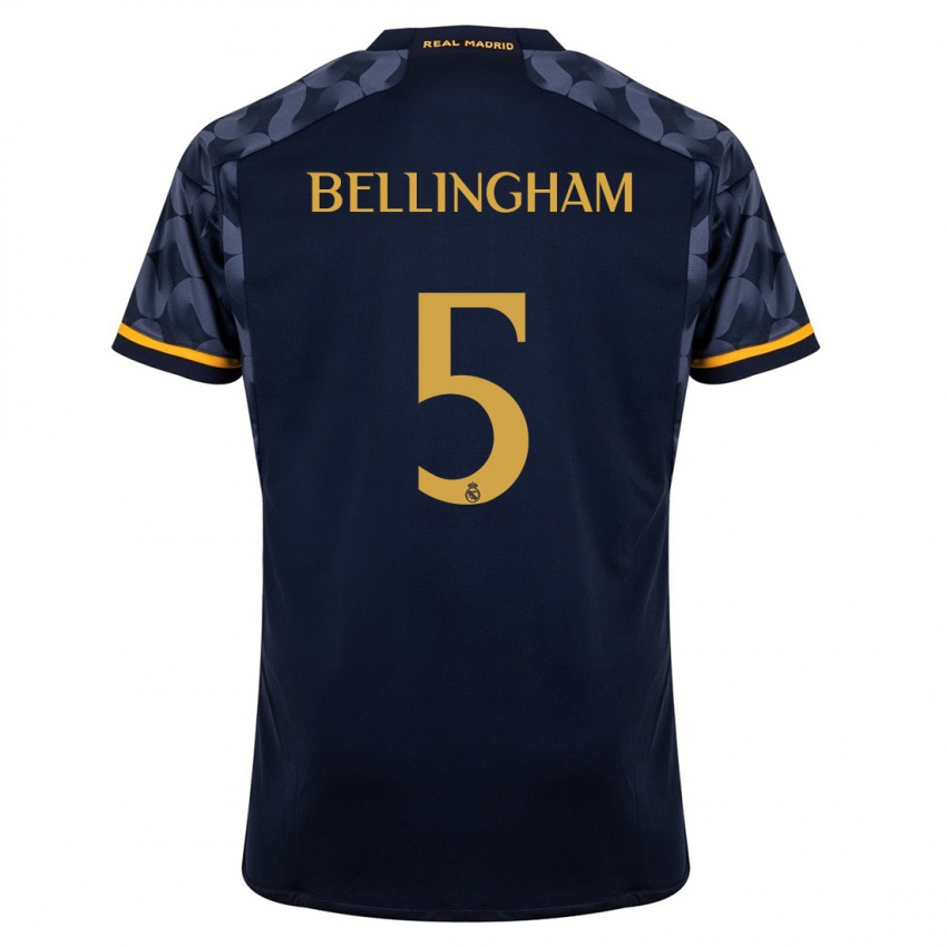 Damen Jude Bellingham #5 Dunkelblau Auswärtstrikot Trikot 2023/24 T-Shirt Österreich