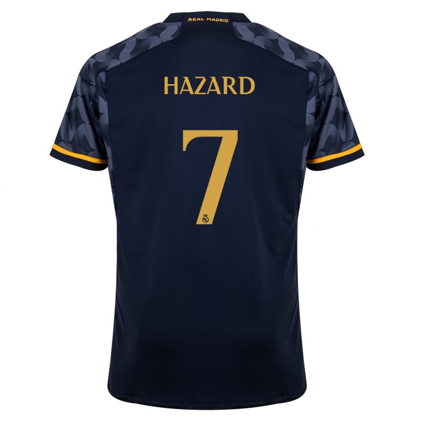 Damen Eden Hazard #7 Dunkelblau Auswärtstrikot Trikot 2023/24 T-Shirt Österreich