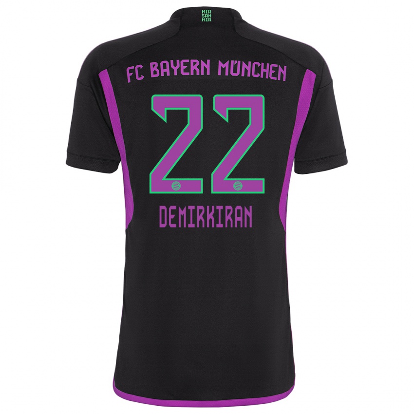 Damen Ediz Demirkiran #22 Schwarz Auswärtstrikot Trikot 2023/24 T-Shirt Österreich