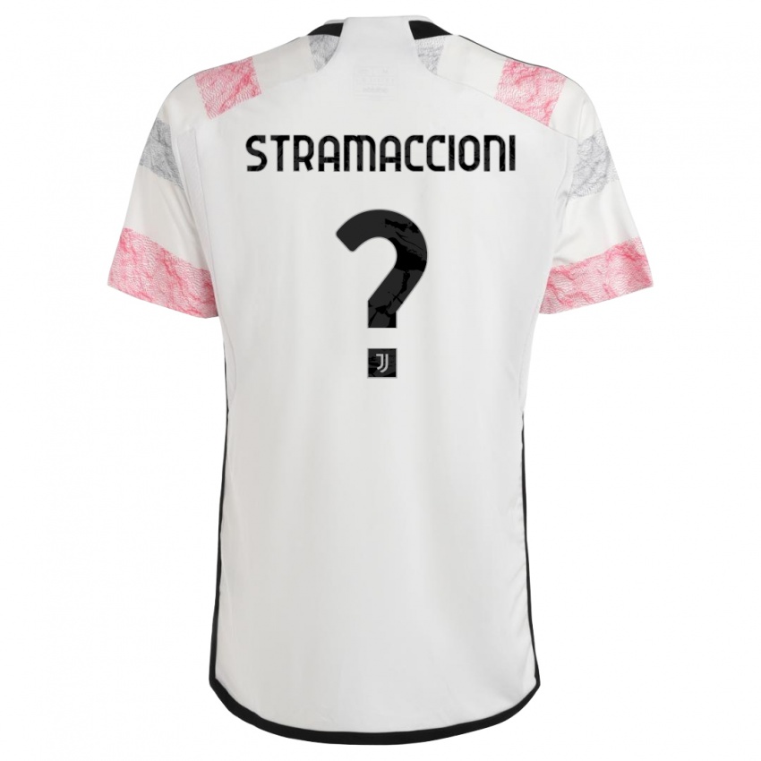 Damen Diego Stramaccioni #0 Weiß Rosa Auswärtstrikot Trikot 2023/24 T-Shirt Österreich