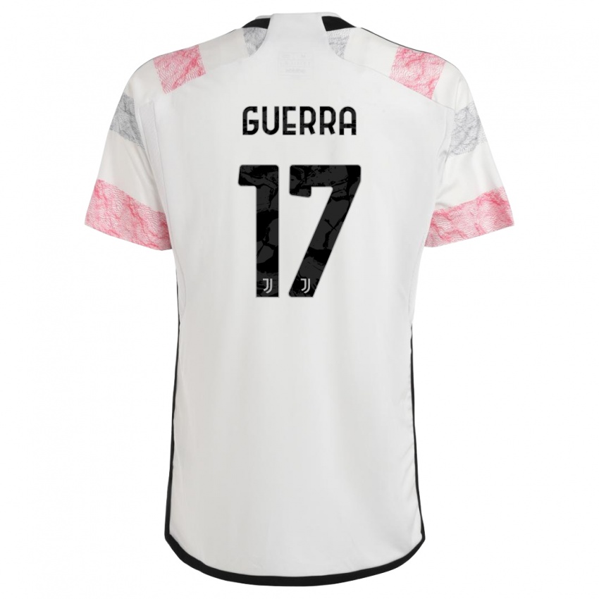 Damen Simone Guerra #17 Weiß Rosa Auswärtstrikot Trikot 2023/24 T-Shirt Österreich