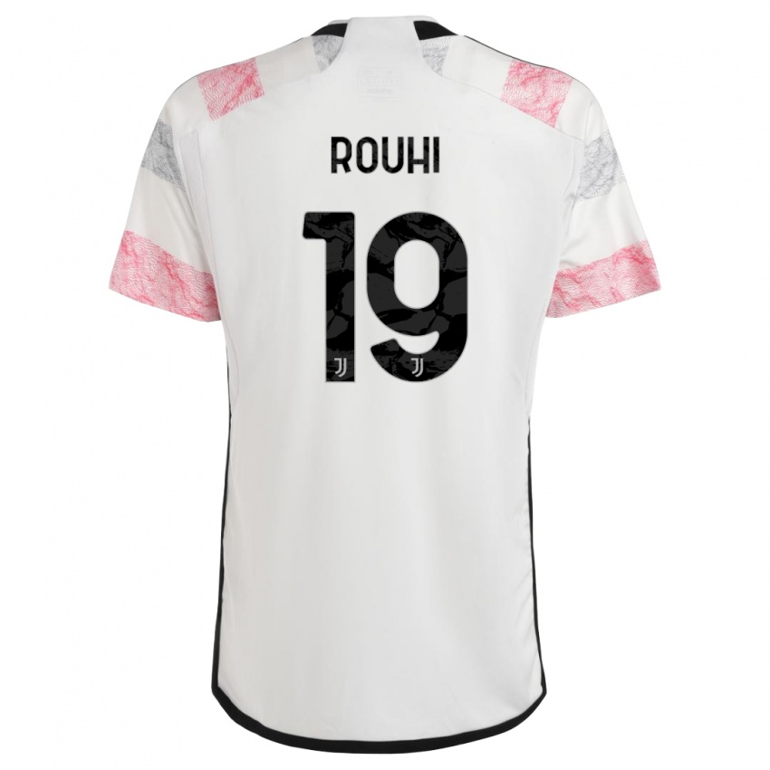 Damen Jonas Rouhi #19 Weiß Rosa Auswärtstrikot Trikot 2023/24 T-Shirt Österreich