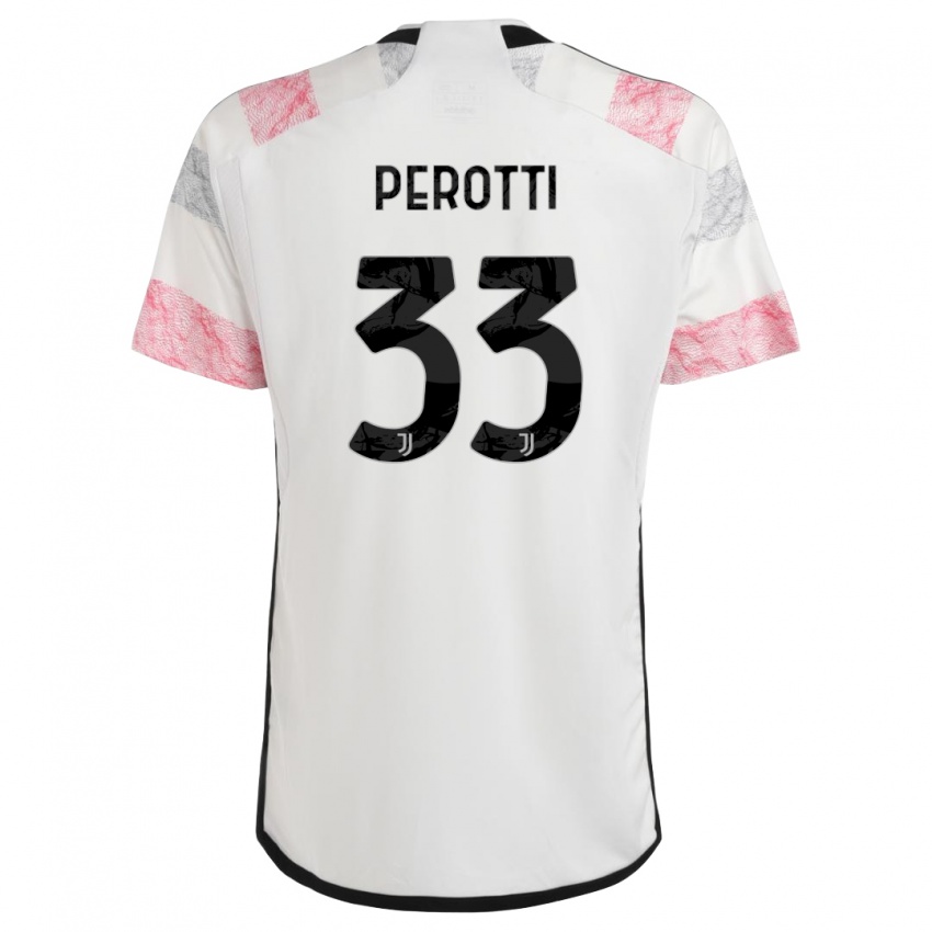 Damen Clemente Perotti #33 Weiß Rosa Auswärtstrikot Trikot 2023/24 T-Shirt Österreich