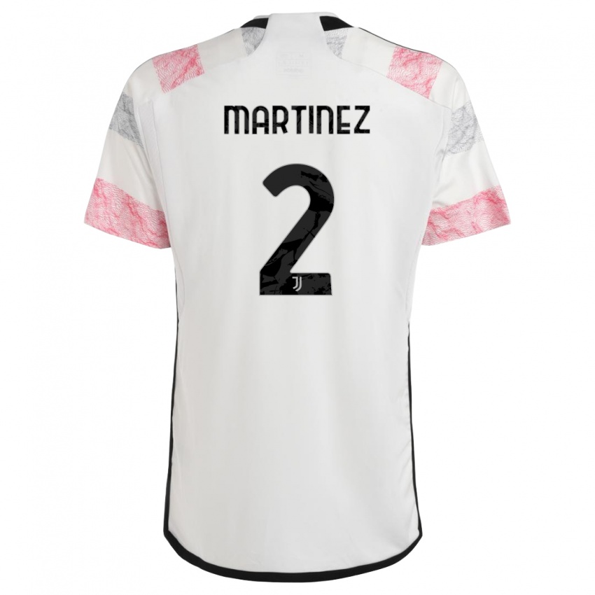 Damen Bruno Martinez #2 Weiß Rosa Auswärtstrikot Trikot 2023/24 T-Shirt Österreich