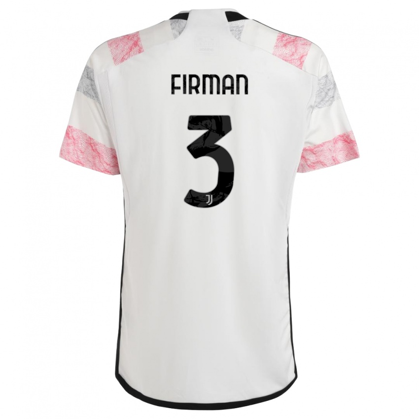 Damen Andriy Firman #3 Weiß Rosa Auswärtstrikot Trikot 2023/24 T-Shirt Österreich